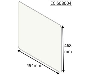 ECIS08004 PARKRAY SUPPLIED Glass Panel – Aspect 8 Slimline  |  Aspect 8   |  Aspect 9   |  Aspect 14  |   Aspect 80B